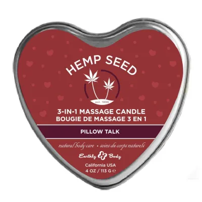 Hemp Seed 3 in 1 Massage Candle Pillow Talk 4 Oz