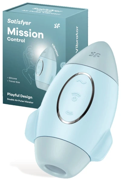 Satisfyer Mission Control 3.9" Air Pulse Clitoral Vibrator