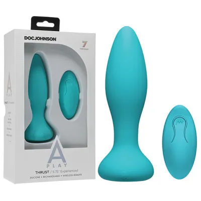 A Play Thrust Experienced Rechargeable Silicone Anal Plug