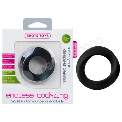 Shots Toys Black Big Endless Cock Ring