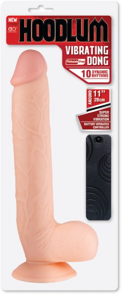 11" Vibrating Dong (Flesh)