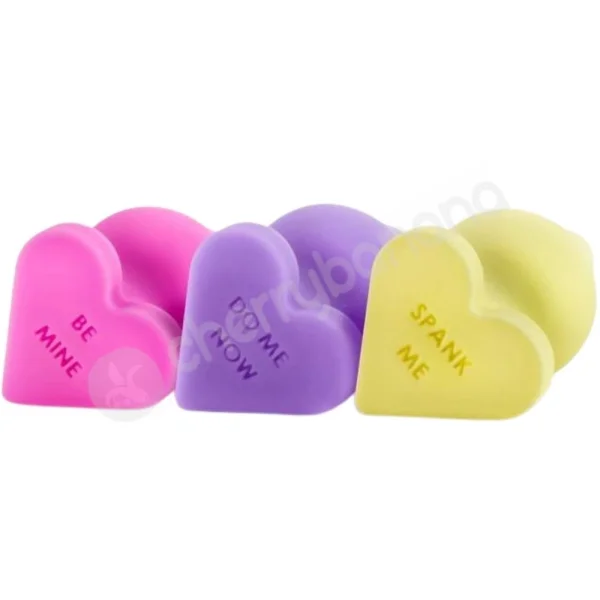 Play With Me Naughty Candy Heart "Spank Me" 3.25" Butt Plug