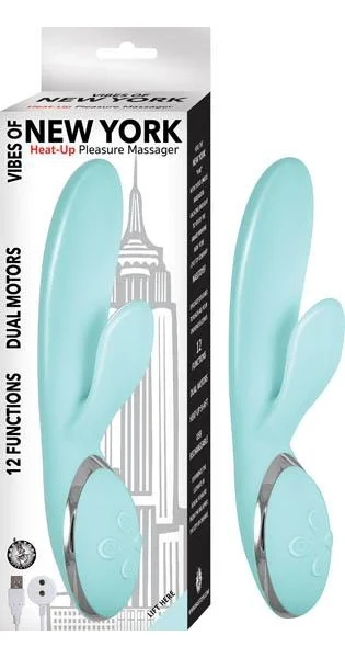 Vibes Of New York Heat-up Pleasure Massager Aqua