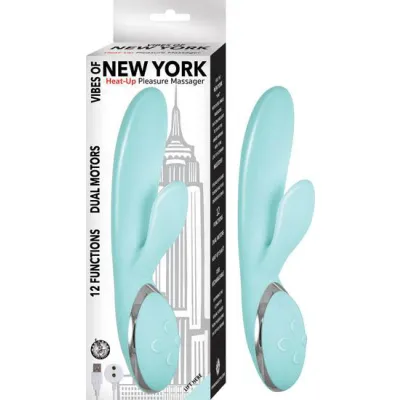 Vibes Of New York Heat up Pleasure Massager Aqua