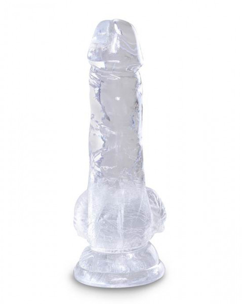 King Cock Clear Dildo With Balls - 5 Inch - 12