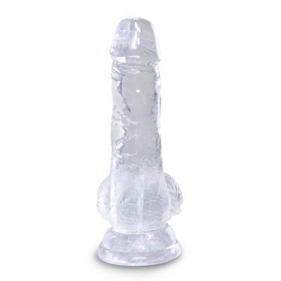 King Cock Clear Dildo With Balls 5 Inch 12