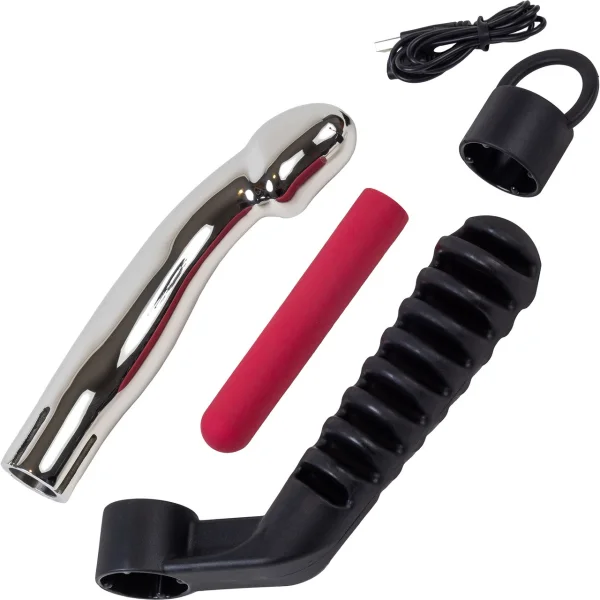 L'Acier Capo Stainless Steel Waterproof Rechargeable Vibrating Dildo