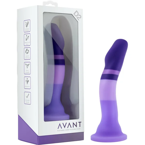 Avant D2 Purple Rain G-Spot Silicone Dildo
