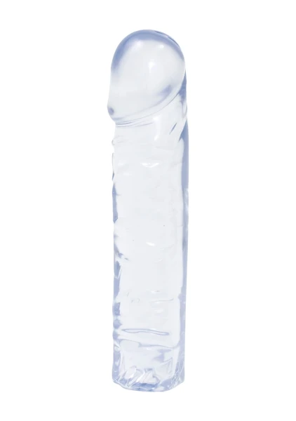 Crystal Jellies 8 inch Classic Dildo - Purple
