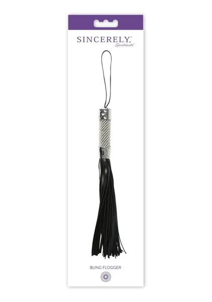 Midnight Bling Flogger by Sportsheets