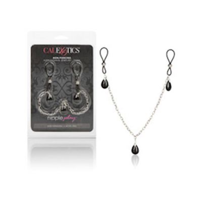 Nipple Play Non Piercing Nipple Chain Jewelry Onyx