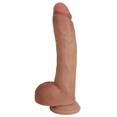 Jock 10 Inch Bareskin Dildo With Balls