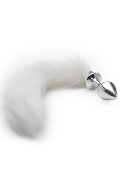 White Tail Buttplug Silver — image 3 of 3
