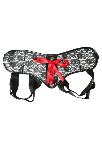 Sportsheets Plus Size Grey and Black Lace Harness