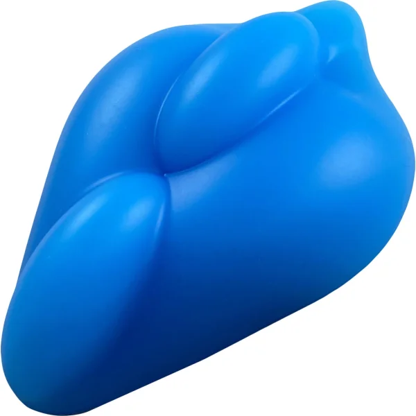 b.cush Soft Silicone Dildo Base for Harness Play - Sea Blue
