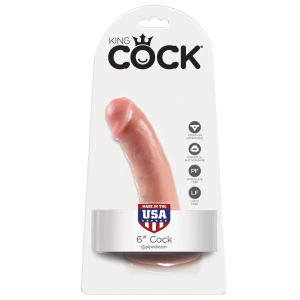 King Cock 6 Inch Cock-Flesh