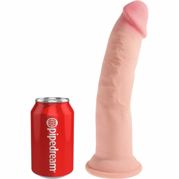 King Cock Plus 9" Triple Density Cock With Suction Cup Base - Vanilla
