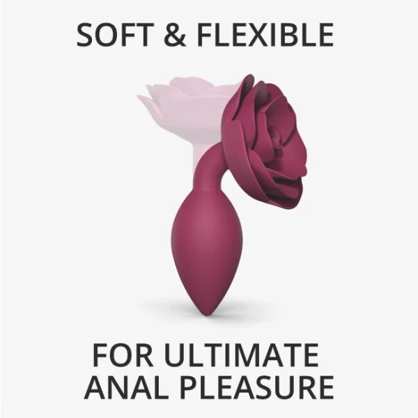 Love to Love Open Roses Medium Silicone Butt Plug