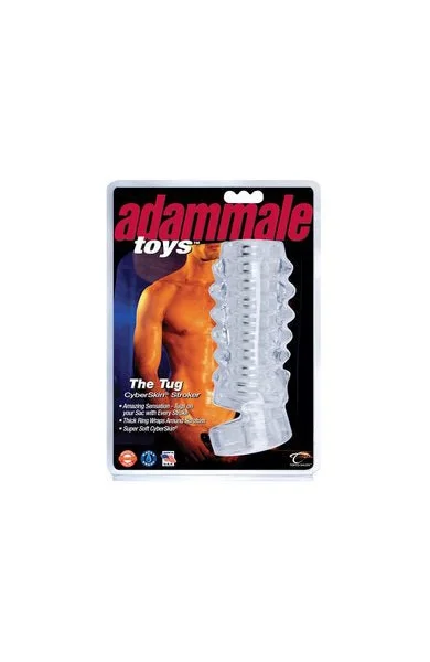 Adam Male Toys The Tug Cyberskin Stroker Clear