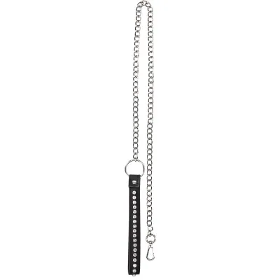 Ouch Diamond Studded Collar With Leash