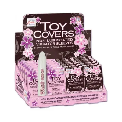 Toy Covers Non Lubricated Vibrator Sleeves 24 Pice Display