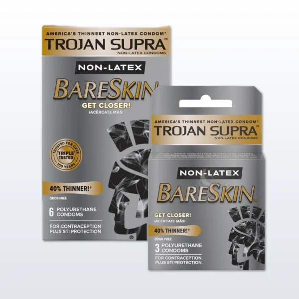Trojan Supra Bareskin Condoms | Non-Latex Condoms