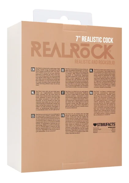 RealRock Ultra Silicone Dildo with Balls - 7" — image 9 of 25