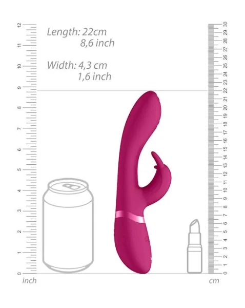 Cato - Pulse G-spot Rabbit  - Pink - 8 Inch