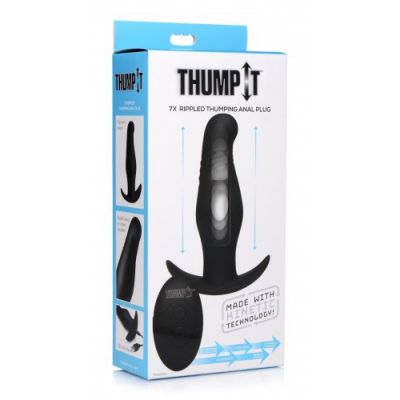 7X Rippled Thumping Anal Plug