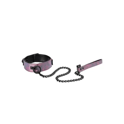 Bound Luxury Collar With Leash Pink