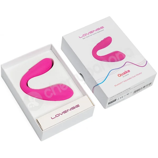 Lovense Dolce Remote Control Dual-ended Vibrator - Hot Pink - 2.9 Inch