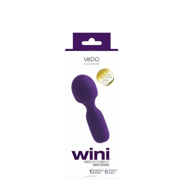 VeDO WINI Mini Vibrator Wand - Purple — image 8 of 13