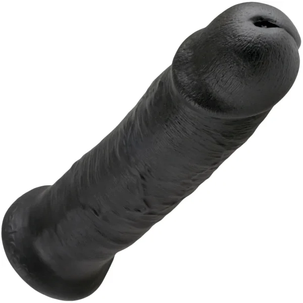 King Cock 10" Suction Cup Dildo - Black