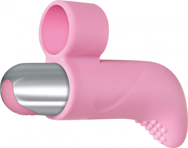 Silicone Pink Finger Vibrator