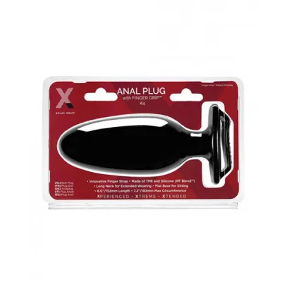 Xplay Gear 6 25 Finger Grip Plug 4l Black