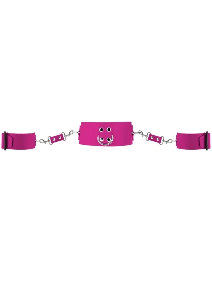 Collar with Cuffs - Pink