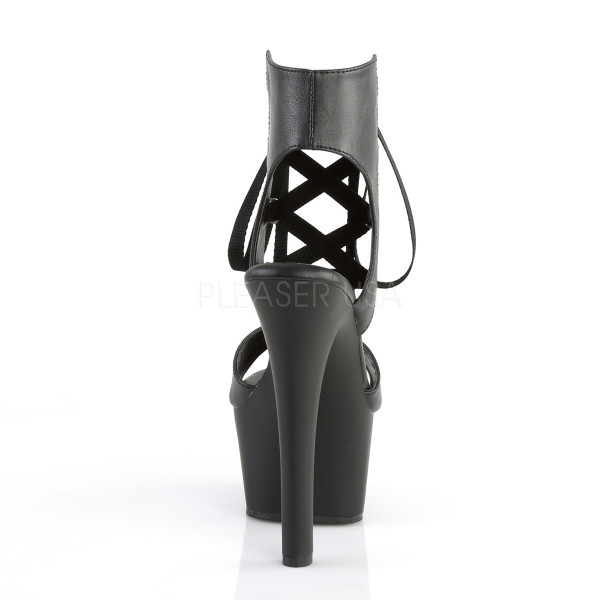 6 inches Heel, 2 1/4 inches PF Front Lace-Up Sandal