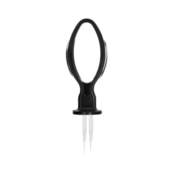 Shots Electroshock E-stim Hollow Butt Plug Black