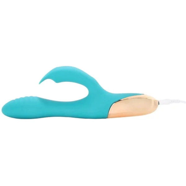 Maia Skyler Rechargeable Bendable 8.5" Rabbit Vibrator in Green