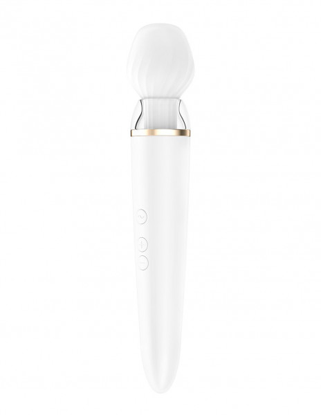 Satisfyer Double Wand-er Wand Vibrator - With 2 Attachment Heads & App Control!