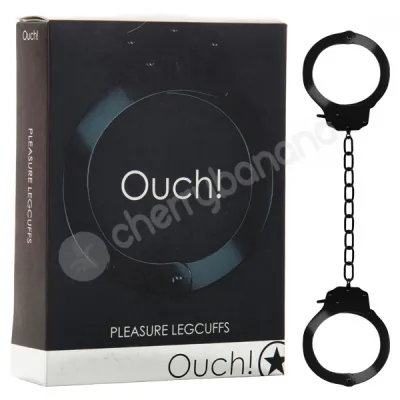 Ouch Black Pleasure Legcuffs