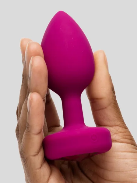 B-Vibe Remote Control Rechargeable Vibrating Silicone Jewelled Butt Plug
