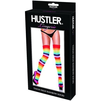 Hustler Lingerie Thigh High Rainbow Socks