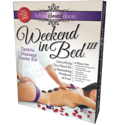 Behind Closed Doors Weekend In Bed III Tantric Massage Game Kit