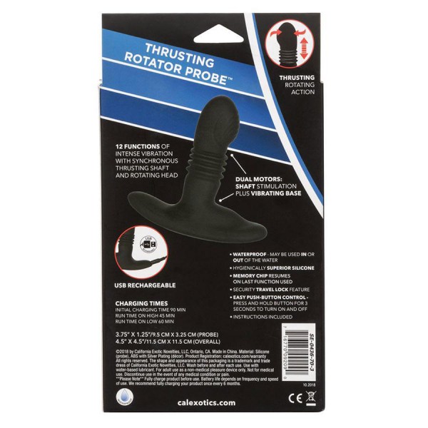 Eclipse Thrusting Rotator Prostate Probe | Vibrating Anal Massager