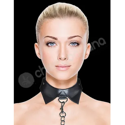 Ouch Black Exclusive Collar Leash