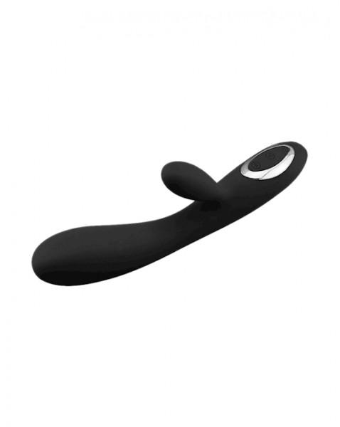 Amore Silicone Rabbit Vibrator - Black — image 4 of 15