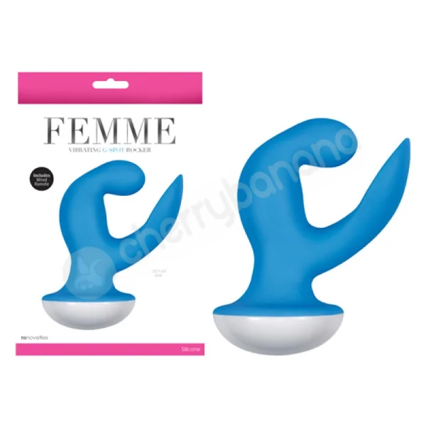 Femme Vibrating G-Spot Rocker Blue Vibrator