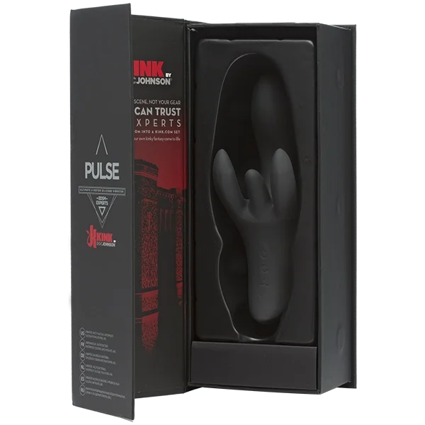 Kink Pulse 4 Motor Silicone Vibrator Black