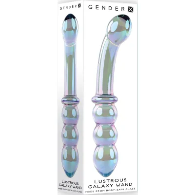 Galaxy Glass Wand Double Dildo